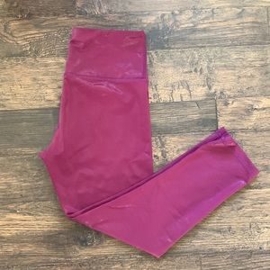Zyia Pink Metallic Capri